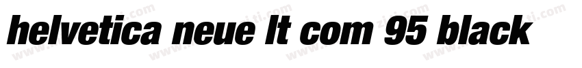 helvetica neue lt com 95 black字体转换